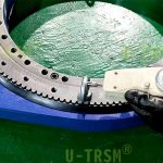 工業(yè)自動(dòng)化轉(zhuǎn)臺上水平安裝的S-II-O-0541直齒回轉(zhuǎn)驅(qū)動(dòng)